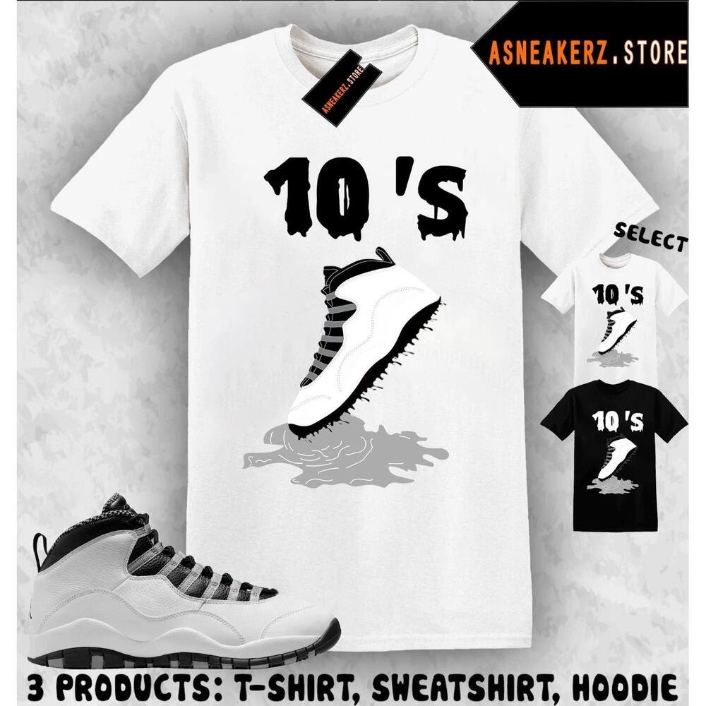 Tee Shirt Matching Aj 10 Og Steel Match Dripping 10S T-Shirt